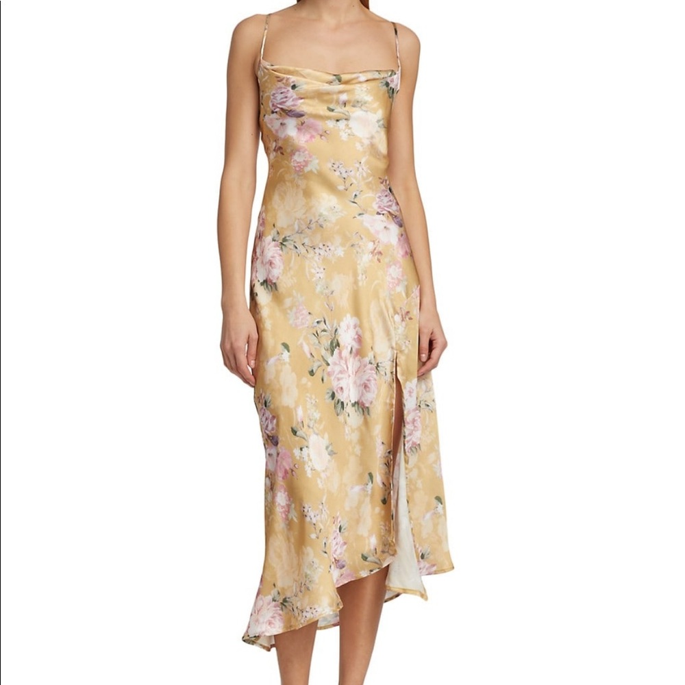Satin floral Slip Dress